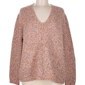 Women's Soft Pink Multicolor Knit Sweater